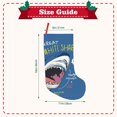 thumbnail image 3 of KLL Great White Shark for 18" Christmas Stocking Snowman Xmas Stocking Holiday Christmas Decoration Gifts for Family Kids, 3 of 8