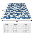 thumbnail image 3 of Fuzoiu Swan Birds Print Ultra-Soft Micro Fleece Blanket,All Seasons Flannel Throw, Lightweight Blanket for Bed, Sofa, Couch, Movie Night, Camping, and Travel-80"x60", 3 of 7