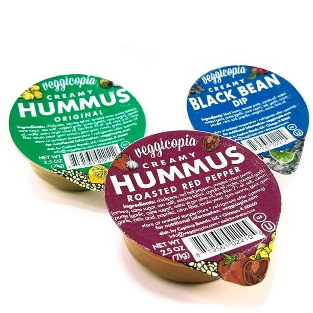 Creamy Dip & Hummus Variety Pack All Natural, Gluten free, Dairy free