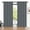 Gray, variant on Blackout Curtains, 52 x 84 inch Black Curtains Set of 2 Panels, Thermal Insulated Room Darkening Curtains for Bedroom, Privacy Protection