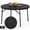 Black, variant on HaiNova 60in Round Folding Table, Heavy Duty Plastic Table for Commercial Event Wedding Party Desk, Accommodate 6-8 People, Black