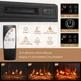 thumbnail image 6 of Costway Fireplace TV Stand w/ Led Lights & 18" Electric Fireplace for Tvs up to 50" Grey, 6 of 10