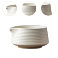 thumbnail image 6 of TISHITA Japanese Matcha Bowl Matcha Cup Gift Tea Bowl 500ml Portable Handmade Matcha Ceremony with Pouring Spout for Tea Room Kitchen White, 6 of 8