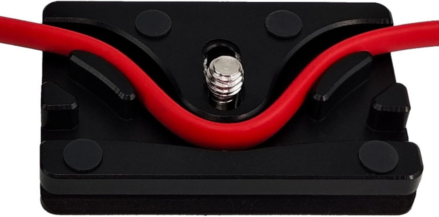FEFEFW-DSLR Camera Cable Management Clip 1/4Inch Thread and Quick Release Design Camera Cable Clamp Accessories Aluminum Alloy Clip