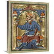 Global Gallery  Herod Enthroned Art Print - Unknown 12th Century English Illuminator