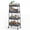 Gray, variant on edx 3 Tier Rolling Cart, Metal Utility Storage Cart with Lockable Wheels for Livingroom, Bathroom, Kitchen & Narrow Spaces,Green