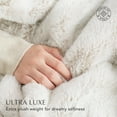 thumbnail image 3 of EVERGRACE Ultra Soft Luxury Fluffy Mink Faux Fur Throw Blanket, Thick Warm Fall Winter Blankets for Bed, Couch, Cozy Plush Reversible Blanket for Chair, Sofa (Tipped Champagne Ivory, 60"x80"), 3 of 8