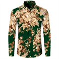 thumbnail image 5 of Camisa elegante para hombre con estampado de leopardo en 3D, cuello vuelto, botones, manga larga, ropa de calle vintage para hombre y mujer, camisetas, 5 of 5