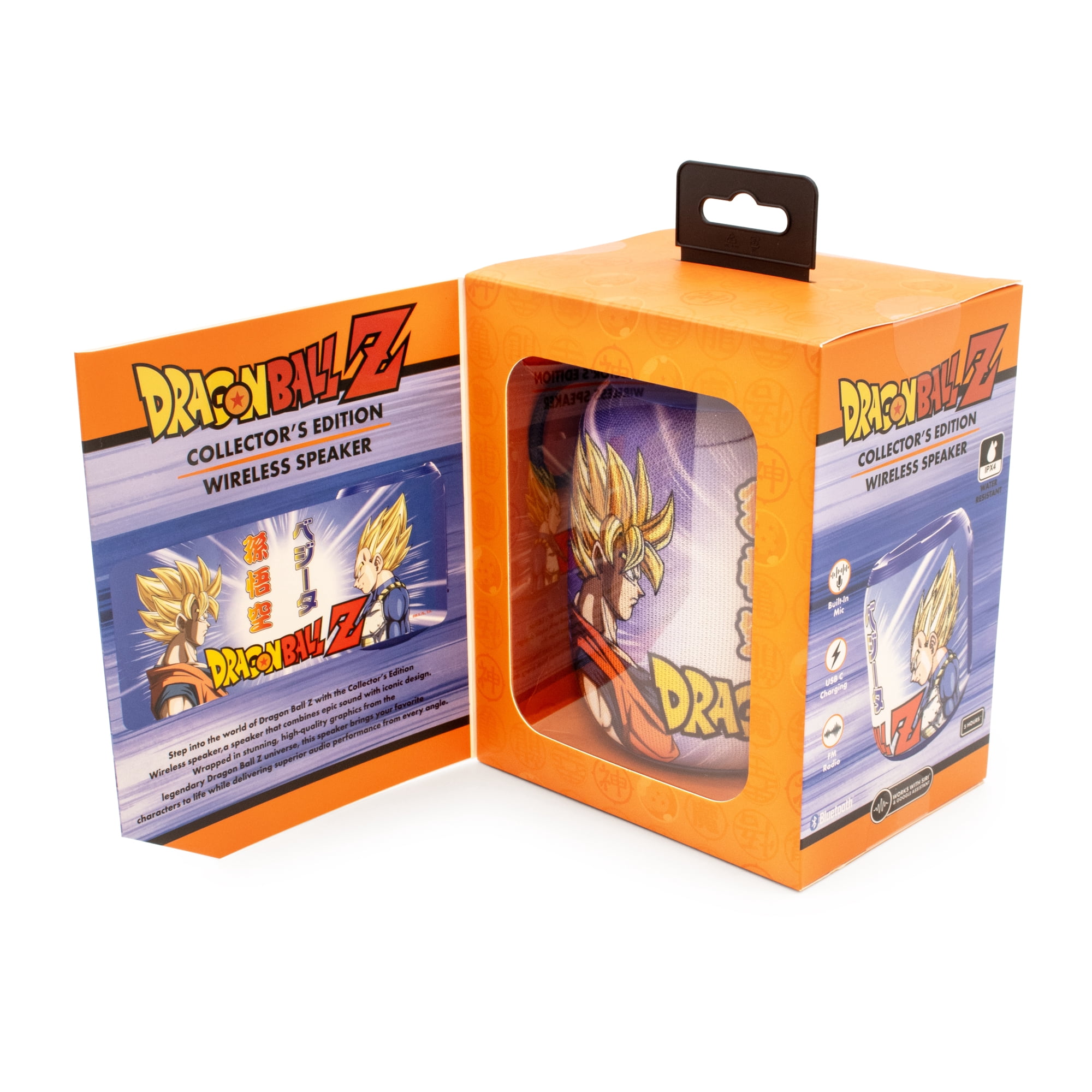 Dragon Ball Z Portable Bluetooth Speaker – Super Saiyan Goku & Vegeta 5 Hour Battery Life