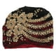 thumbnail image 2 of Gorro Envolvente Con Turbante para Mujer, Gorro Floral de Encaje Musulmán, Bordado Con Cuentas, Cubierta para la Cabeza, Capó Elás, 2 of 7