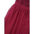 thumbnail image 6 of renvena Girls Halter Lace Chiffon Wedding Bridesmaid Dress Princess Junior Formal Party Prom A Burgundy 8, 6 of 7