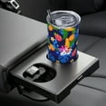 thumbnail image 5 of Colorful Tropical Fruit Tumbler with Straw and Lid, 20 OZ Reusable Stainless Steel Vacuum Insulated Tumbler Water Cup for Coffee, Tea, Beverages, Travel Tumbler for Car, 5 of 5