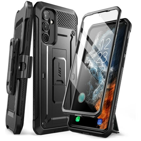 SUPCASE Unicorn Beetle Pro Case for Samsung Galaxy A34 5G (2023), Full-Body Rugged Holster & Kickstand Case with Built-in Screen Protector (Black)