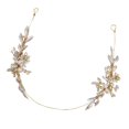 thumbnail image 1 of Aro de la joyería del cabellero de de con la diadema del diamante artificial de material perla jinwen Diadema de Rhinestone Nupcial, 1 of 8