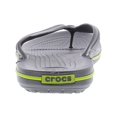 thumbnail image 3 of Crocs Crocband Flip Graphite / Voltage Green Low Top Rubber Sandal - 9M 7M, 3 of 4