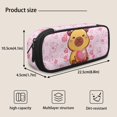 thumbnail image 5 of KUIFORTI Heart Capybara Backpack with Lunchbox, 4 Piece Kids School Bag Set for Elementary Middle School Students, Boys Girls Bookbag with Pencil Pouch Water Bottle Sleeve, 5 of 7