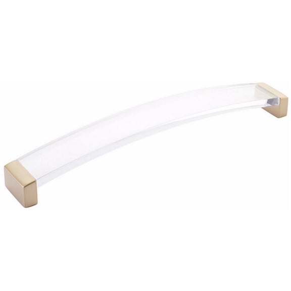 Schaub And Company 322-SSB-CL Positano 8-13/16" Center To Center Clear Acrylic Arch