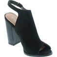 thumbnail image 7 of Betani Jillian-1A Women's Ankle Strap Cut Out Back Block Heel Ankle Booties, Black, 8.5, 7 of 7