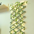 thumbnail image 4 of 2 metros 20LED bombillas de hiedra luces de cadena hoja verde Artificial alimentadas por batería árbol de Navidad guirnalda luces para deshierbe decoración del hogar, 4 of 5