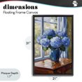 thumbnail image 4 of Stupell Industries French Country Winter Hydrangeas by Window Black Floating Frame Canvas Art, 21 x 31, by Creative Studio, 4 of 8