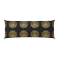 thumbnail image 2 of Lsque Gold Mandala Body Pillow Case Cover,Ultra-Soft Microfiber Bed Pillow Cases 20x54 inches,Elegant Bedding,Breathable Durable Pillow Cover with Envelope Closure, 2 of 8