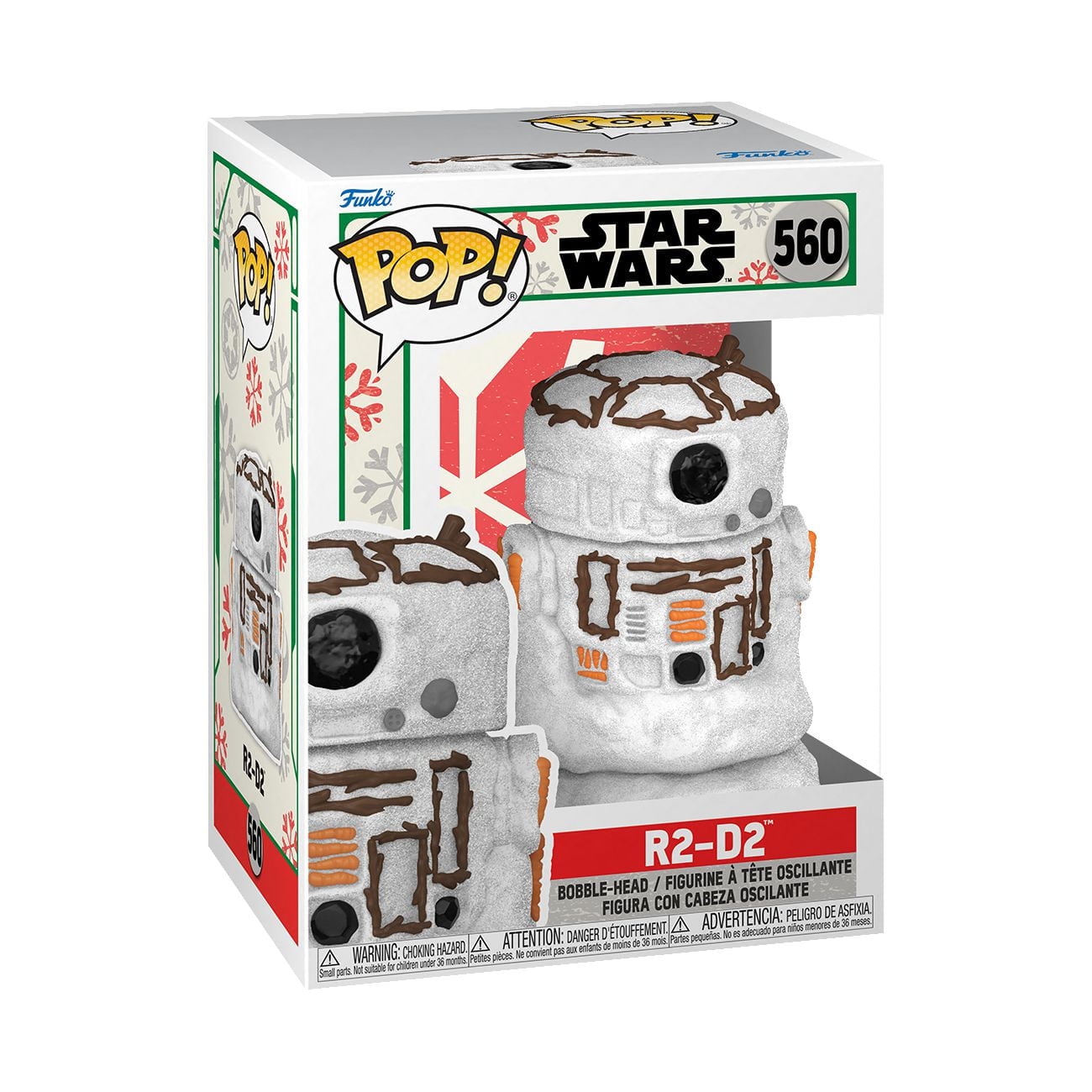 Funko Pop! Star Wars: Holiday - R2-D2 Bonhomme De Neige Bobblehead En Vinyle