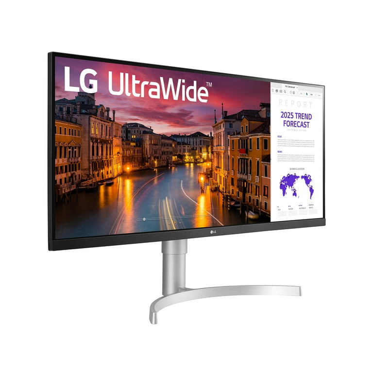 LG 34 inch 21:9 IPS HDR WFHD 3-Side Virtually Borderless Monitor - 34WN650-W LG 34 inch 21:9 IPS HDR WFHD 3-Side Virtually Borderless Monitor - 34WN650-W