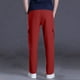thumbnail image 5 of Amzcrzy Pantalones Clásicos Hombre Color Liso Cintura Elástica Cómodos Transpirables Elásticos Moda Informal Senderismo Pescar Correr Ejercicio Bolsillos Tallas S-3XL Rojo, 5 of 8