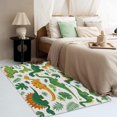 thumbnail image 4 of Green Dinosaur Area Rug 2x3, Cartoon Dinosaur Rugs for Entryway Bedroom Living Room, Cute Animal Indoor Door Mat, Machine Washable Rug, Non Slip Soft Low Pile Home Decor Carpet 8i&-172, 4 of 7