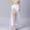 White, variant on Women's Belly Dance Performance Maxi Skirt Sparkle Mesh Ruffle High-Slit Belly Dance Long Skirt