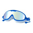 thumbnail image 3 of Gafas de natación impermeables de moda para piscina, snorkel y exteriores. Azul Blanco, 3 of 8