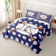 thumbnail image 3 of Erosebridal Baseball Gamer K Personalized Initial Bed Spread Queen for Boys Girls,Sport Theme Queen Coverlet Set for Teens, 3 of 7