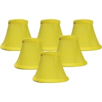Royal Designs, Inc. True Bell Clip On Chandelier Shade CS-201YEL-6, Yellow, 3 x 5 x 4.5, Pack of 6