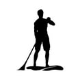 thumbnail image 1 of Paddleboarding Sticker Decal Die Cut - Self Adhesive Vinyl - Weatherproof - Made in USA - Many Color and Sizes - surf paddle board, 1 of 6