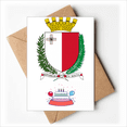 thumbnail image 1 of malta eu national emblem Happy Birthday Greeting Cards Envelopes Blank, 1 of 3