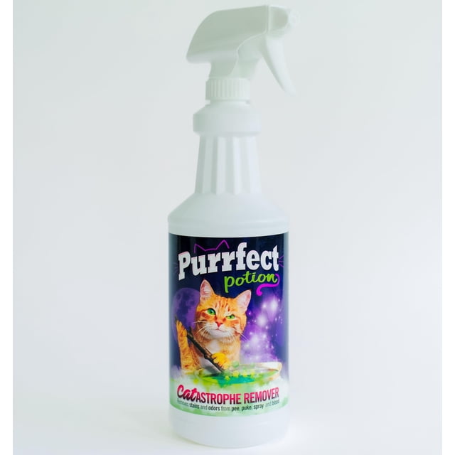 Limpiador Purrfect Potion CATastrophe Remover en spray 946 ml