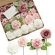 thumbnail image 2 of 25 piezas de rosas falsas Advancent flores artificiales elegantes, 2 of 6