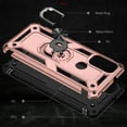 thumbnail image 5 of Compatible with Motorola Moto G Stylus 4G 2021 Case Built-in 360 Ring Holder Kickstand, Extreme Protection Military Armor Magnetic Car Dual Layer Protective Heavy Duty Phone Cover,Rosegold, 5 of 7