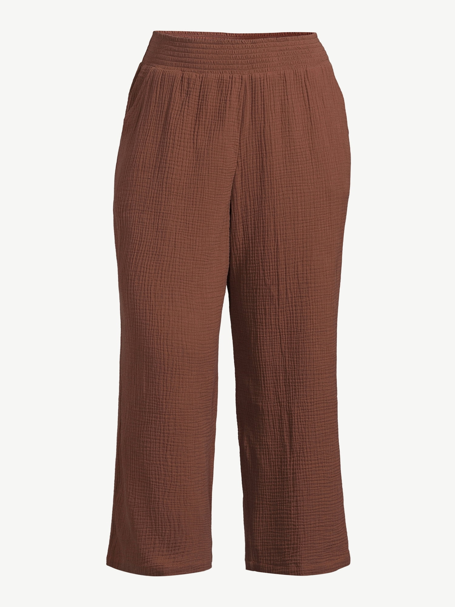 Joyspun Women's Gauze Sleep Pants, Sizes S to 3X