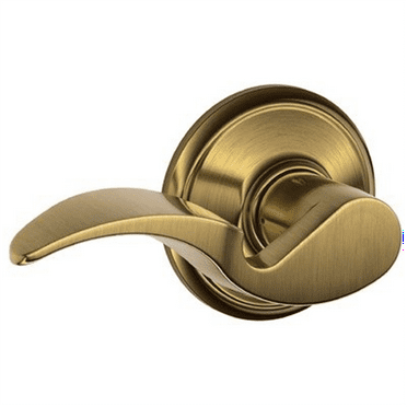 Schlage F10VAVA609 Avanti Passage Lever, Antique Brass