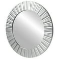 thumbnail image 4 of Northlight Contemporary Fluted Round Wall Mirror - 20" - Silver Finish, 4 of 7
