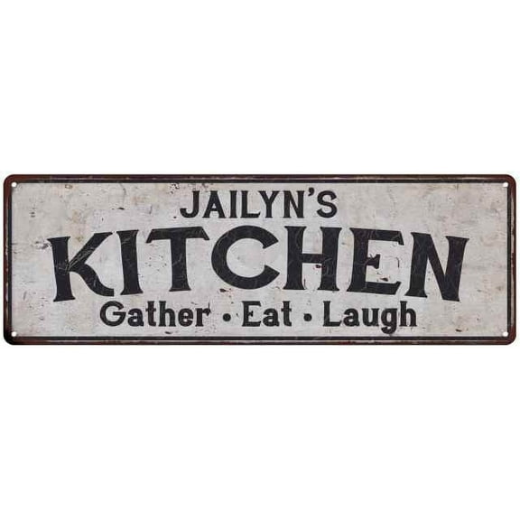 JAILYN's Kitchen Rustic Chic Decor Gift 6x18 Sign 106180051643