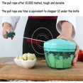 thumbnail image 2 of Tenta Kitchen 1.3-cup/330ml Pull String Manual Food Processor/vegetable Slicer/chopper/ Dicer/mincer/blender - To Chop Fruits,vegetables,nuts,herbs,on, 2 of 5