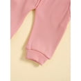 thumbnail image 5 of HWJAD Toddler Baby Girl Clothes 3 6 9 12 18 24 Months Fall Outfits Letter Long Sleeve Sweatshirt Tops + Pants Set, 5 of 10