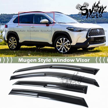 FOR 2022  TOYOTA COROLLA CROSS JDM MUGEN STYLE WINDOW VISOR RAIN GUARD DEFLECTOR