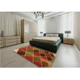 thumbnail image 5 of Ahgly Company Machine Washable Indoor Square Transitional Tomato Red Area Rugs, 6' Square, 5 of 7