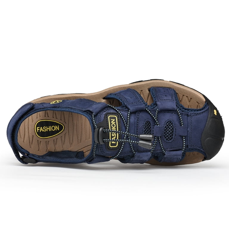 Casual Hiking Sandals Men\'s Navy  Athletic Cushioned Closed Toe Fisherman Shoes Amazon.com | CAMELSPORTS Men main image 3