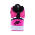 thumbnail image 3 of Nike Court Borough Mid 2 GS Girls Shoes Size 5, Color: White/Black/Fierce Pink, 3 of 4
