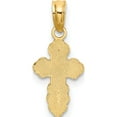 thumbnail image 4 of 14K Yellow Gold Mini Eastern Orthodox Cross Charm (12.4 X 8) Made In United States k8377, 4 of 5