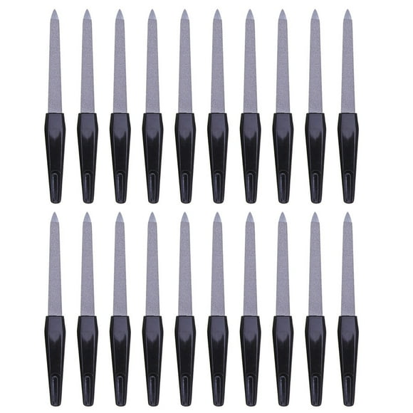 20pcs Archivo de uñas de doble cara Manicura Archivo de tira de lijado Herramienta de manicura robusta